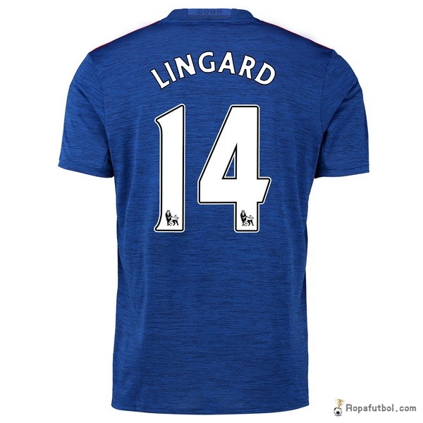 Camiseta Manchester United Replica Segunda Ropa Lingard 2016/17 Azul